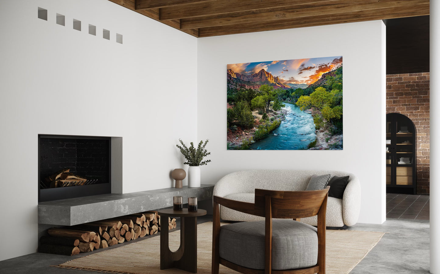 The Watchman at Sunset – Virgin River, Zion National Park