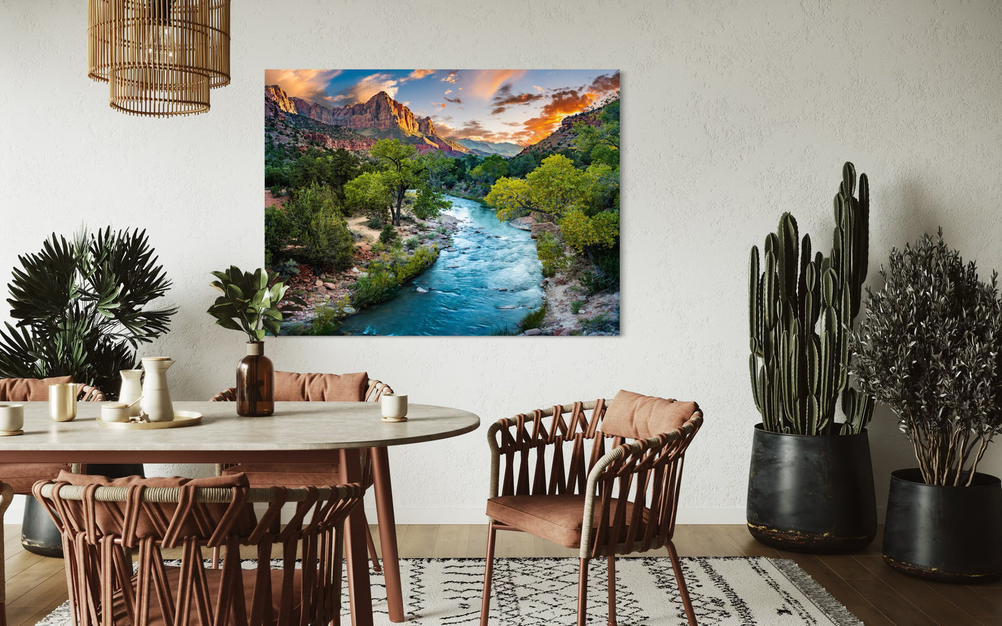 The Watchman at Sunset – Virgin River, Zion National Park