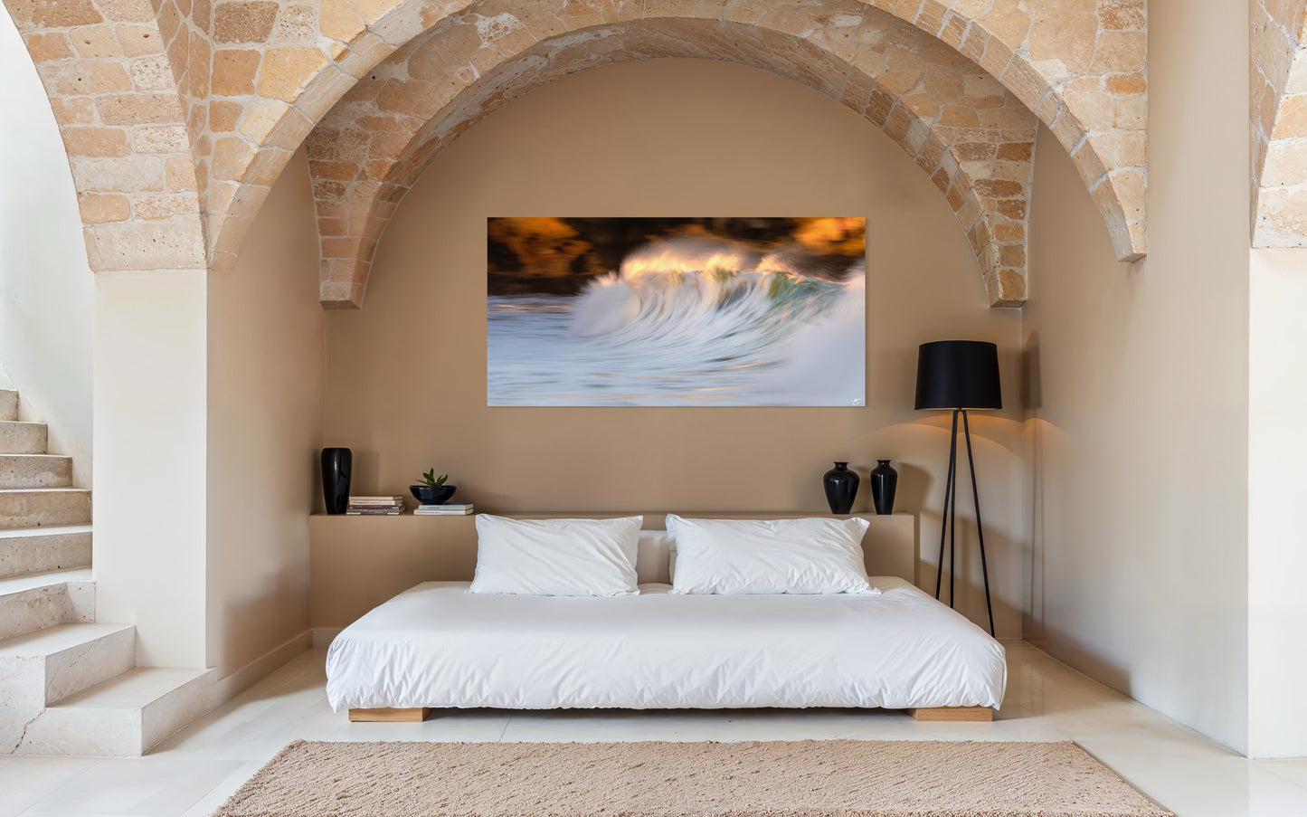 Golden Motion – Abstract Ocean Wave Fine Art Photography