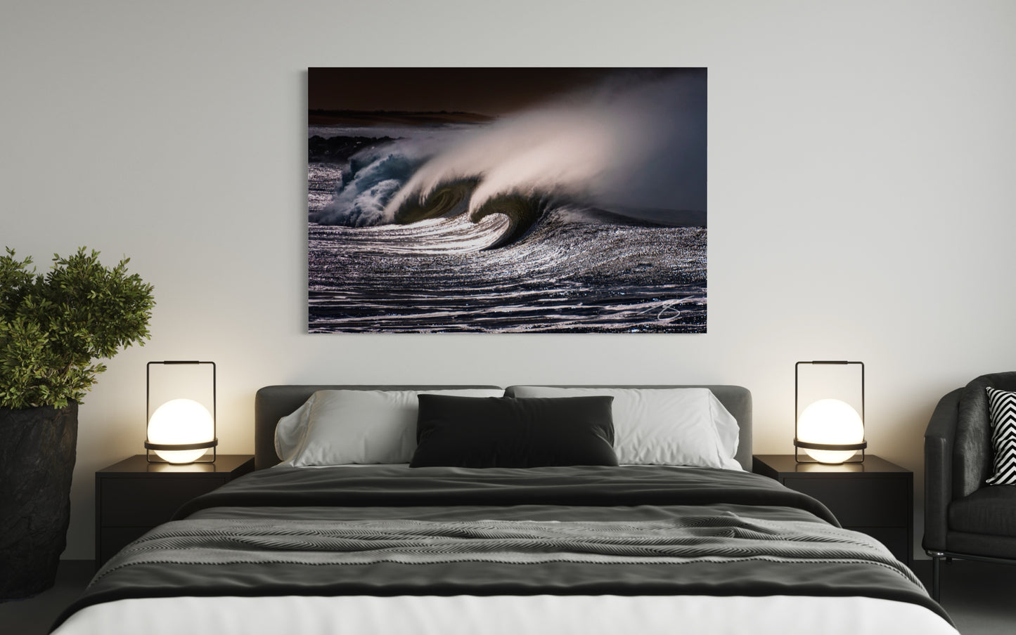 Silver Fury — Breaking Wave Fine Art Photography Print