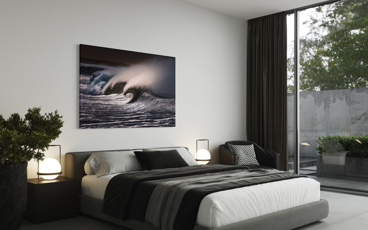 Silver Fury — Breaking Wave Fine Art Photography Print