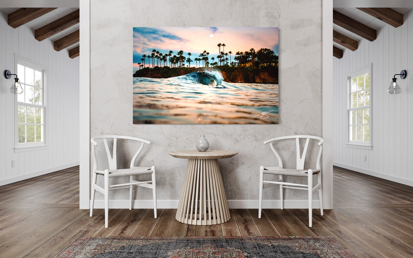 Moonrise Micro Barrel — Palm Cove Twilight Fine Art Print