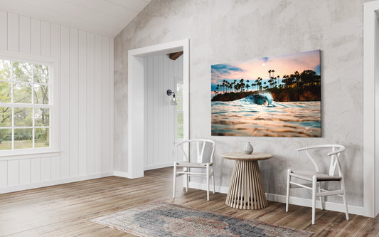 Moonrise Micro Barrel — Palm Cove Twilight Fine Art Print