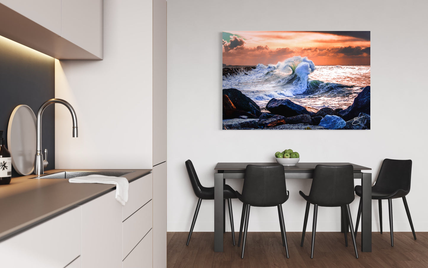 Jetty Crescendo — Storm Surge Ocean Fine Art Print