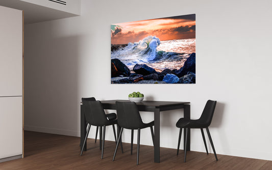 Jetty Crescendo — Storm Surge Ocean Fine Art Print