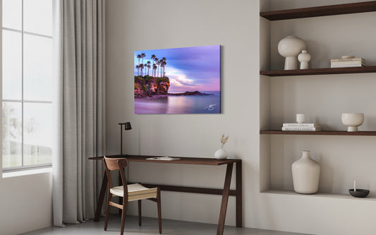 Lavender Cove Calm — Palm Bluff Seascape Fine Art Print