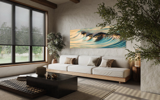 Tidal Crescendo — Abstract Wave Motion Fine Art Print