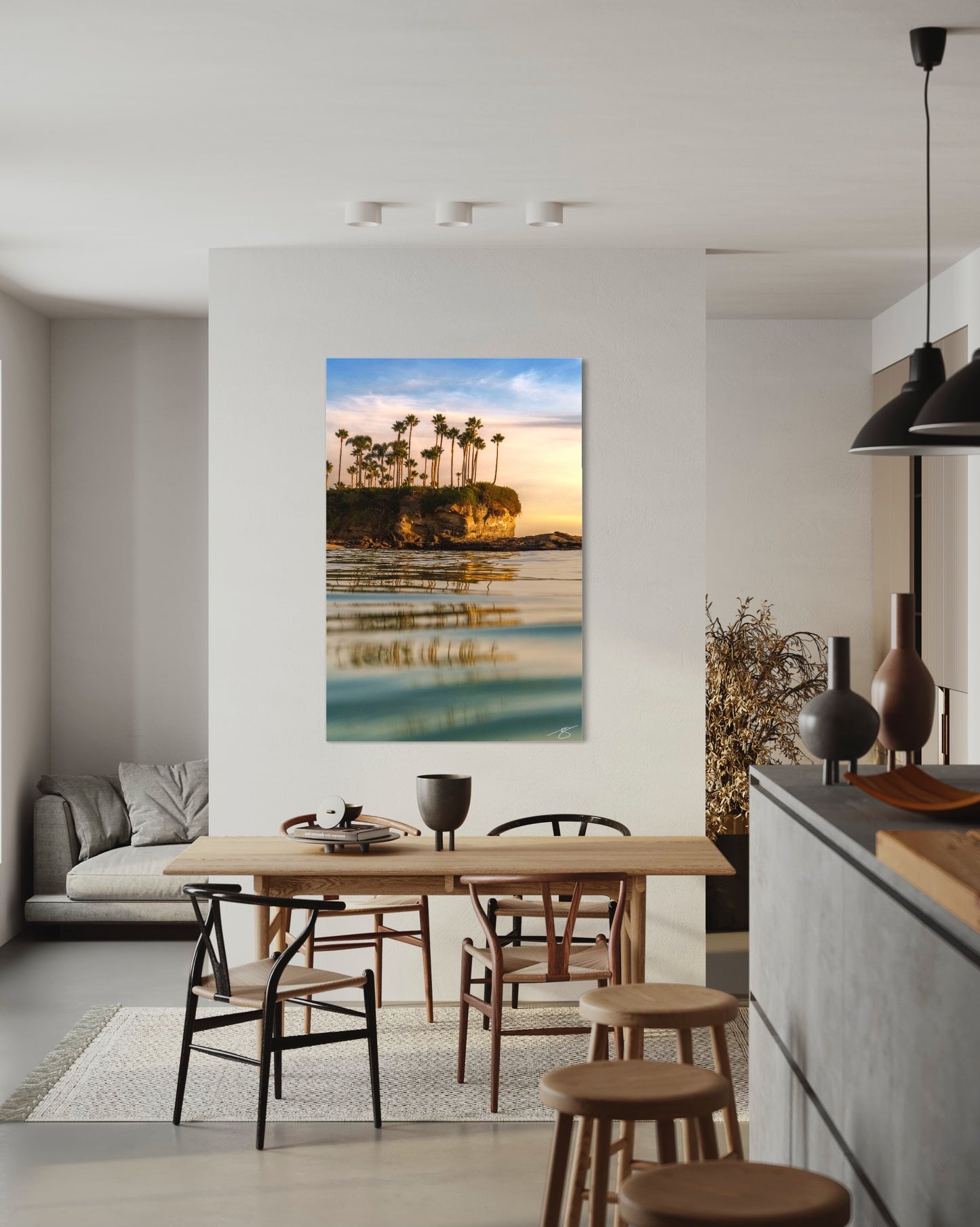 Golden Palm Bluff — Coastal Fine Art Photography Print