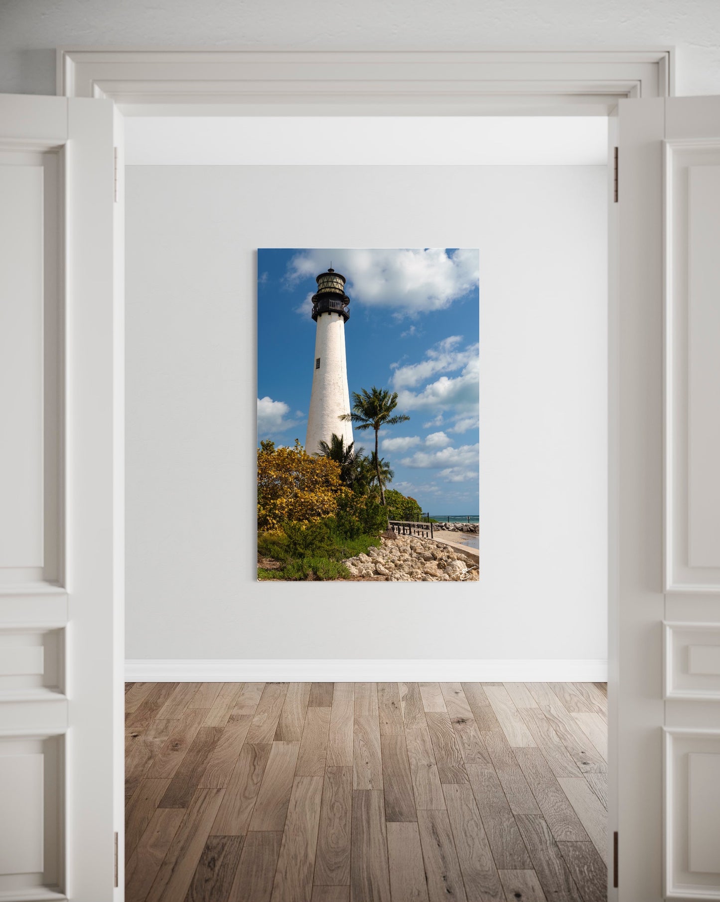 Tropical Lighthouse & Palms — Coastal Fine Art Photography Print