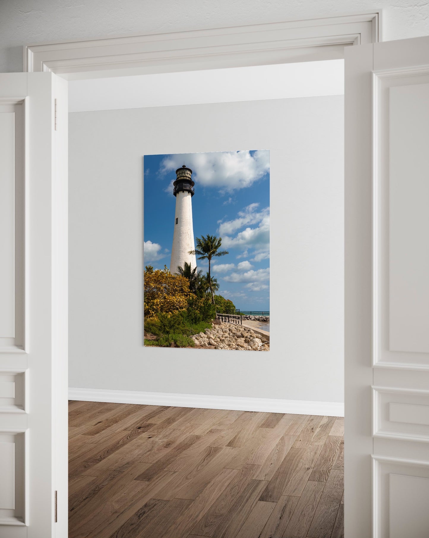 Tropical Lighthouse & Palms — Coastal Fine Art Photography Print