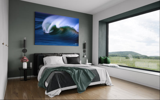 Velvet Motion — Abstract Wave Fine Art Print