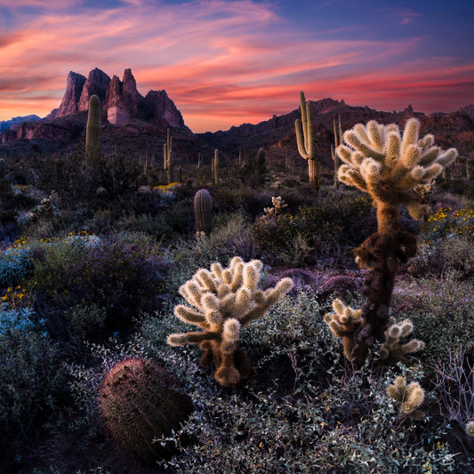 Superstition Mountains Sunset – Sonoran Desert Arizona | Fine Art Landscape Print