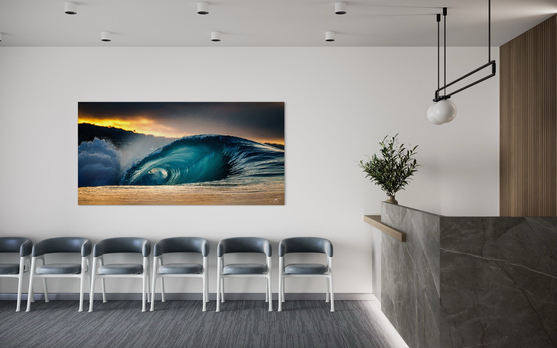 A powerful sunrise wave photographed while swimming at The Wedge in Newport Beach, capturing raw motion and golden coastal light.
