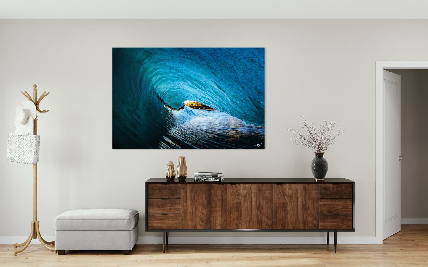 Inside the Wave – Coastal View Through Nature’s Barrel